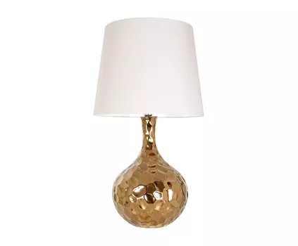 Настольная лампа из керамики бронзового цвета