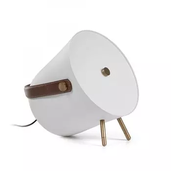 Настольная лампа Match из металла белого цвета