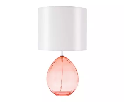 Настольная лампа розового цвета
