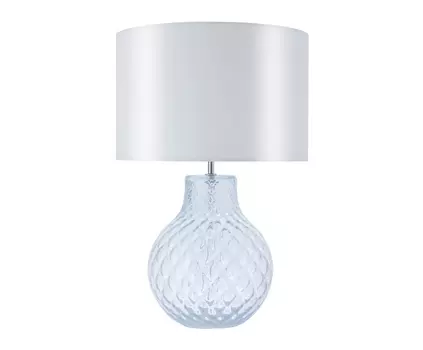 Настольная лампа с белым абажуром