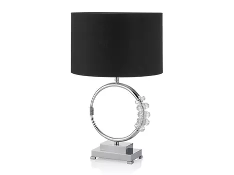 Настольная лампа с черным абажуром