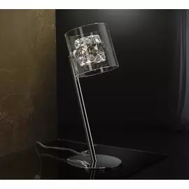 Настольная лампа Schuller Flash с плафоном из стекла
