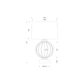 Настольная лампа золотая