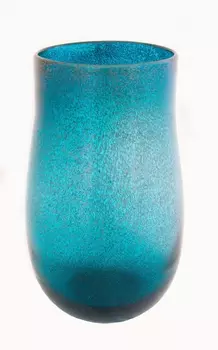 Настольная ваза Blue Fusion Vase из стекла