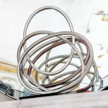 Настольный декор солярис серебряного цвета