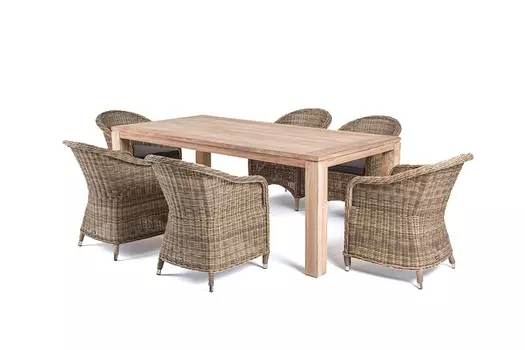 Обеденная группа арбаро с на шесть персон