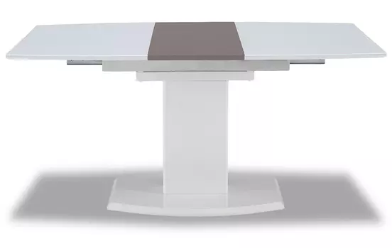 Обеденный раскладной стол белого цвета