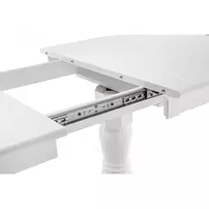 Обеденный раскладной стол деон белого цвета