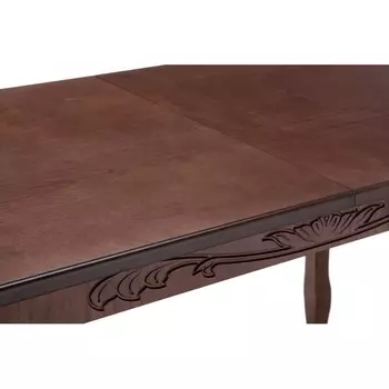 Обеденный раскладной стол мауро орехового цвета