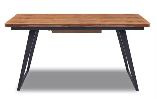 Обеденный раскладной стол с ореховой столешницей