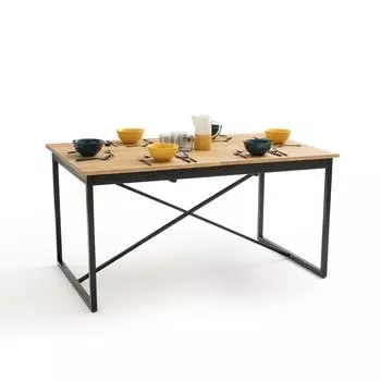 Обеденный раздвижной стол Nova с дубовой столешницей