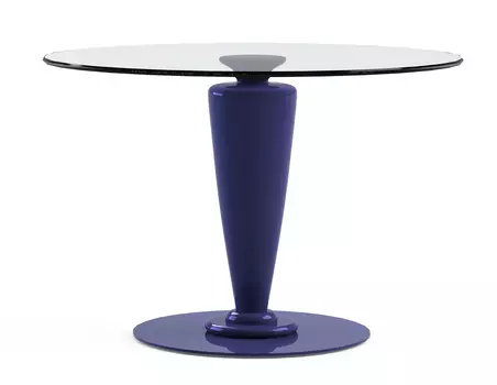 Обеденный стол "Abrego Blue" со столешницей из закаленного стекла