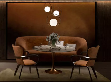 Обеденный стол Apriori т со столешницей цвета бук