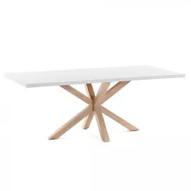 Обеденный стол Arya c белой столешницей