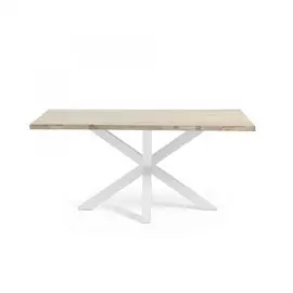 Обеденный стол Arya из массива дуба и металла