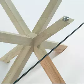 Обеденный стол Arya со стеклянной столешницей