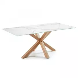 Обеденный стол Arya со столешницей из керамики и стекла