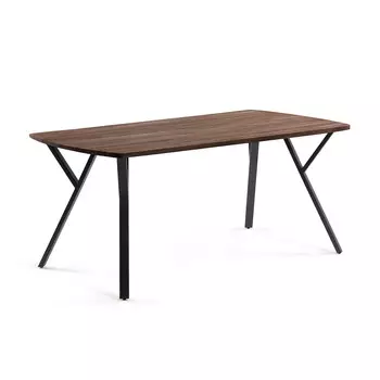 Обеденный стол Babeli с темно-коричневой столешницей