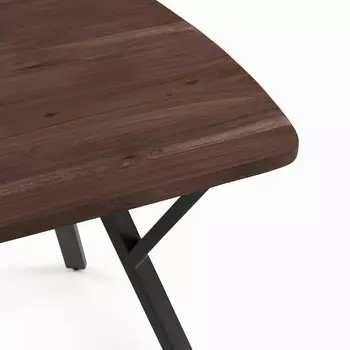 Обеденный стол Babeli с темно-коричневой столешницей