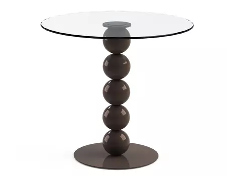 Обеденный стол "Blinter Choco" со столешницей из закаленного стекла