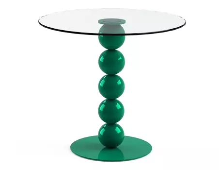 Обеденный стол "Blinter Green" со столешницей из закаленного стекла