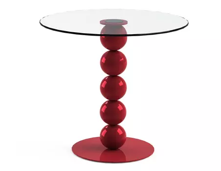 Обеденный стол "Blinter Red" со столешницей из закаленного стекла