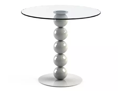 Обеденный стол "Blinter White" со столешницей из закаленного стекла