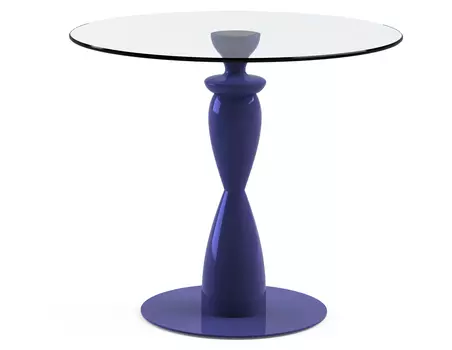 Обеденный стол "Cantaleso Blue" со столешницей из закаленного стекла