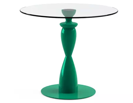 Обеденный стол "Cantaleso Green" со столешницей из закаленного стекла