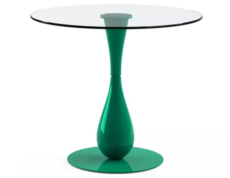 Обеденный стол "Flos Green" со столешницей из закаленного стекла