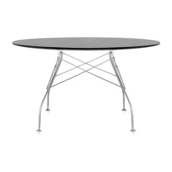 Обеденный стол Glossy с черной столешницей