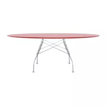Обеденный стол Glossy с красной столешницей
