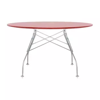 Обеденный стол Glossy с красной столешницей