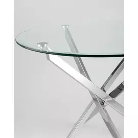 Обеденный стол Hydra со стеклянной столешницей