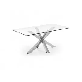 Обеденный стол Julia Grup Arya из стали и стекла