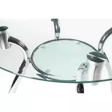 Обеденный стол Kurt со стеклянной столешницей