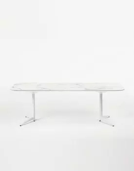 Обеденный стол Multiplo xl белого цвета