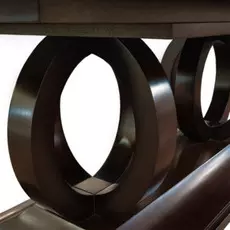 Обеденный стол раздвижной Mestre с фигурным основанием