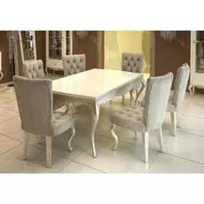 Обеденный стол раздвижной Venezia кремового цвета