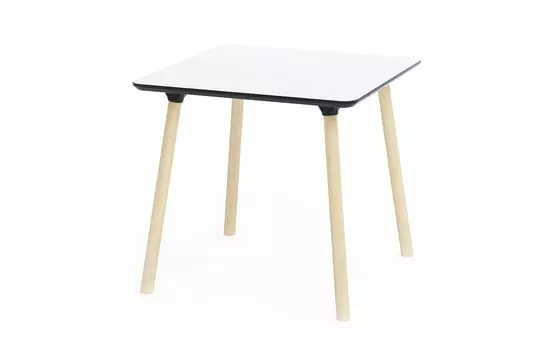 Обеденный стол с белой столешницей