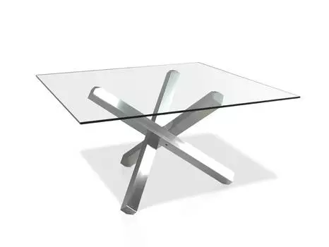 Обеденный стол со стеклянной столешницей