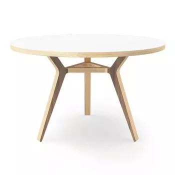 Обеденный стол Unika täby White 90 дуб