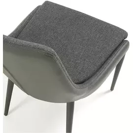 Обеденный стул Dant темно-серый pu + ткань