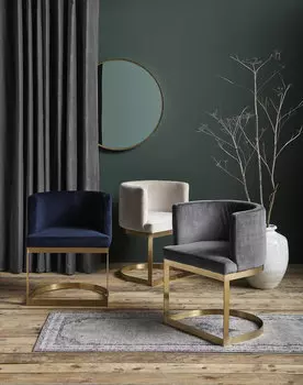 Обеденный стул Lounge синего цвета