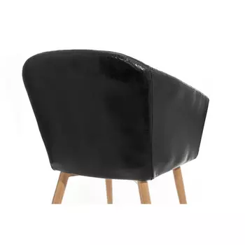 Обеденный стул Patrol Shiny Black на металлокаркасе