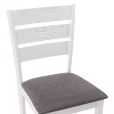 Обеденный стул Simol бело-серого цвета