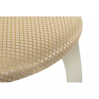 Обеденный стул валери патина из массива молочного цвета