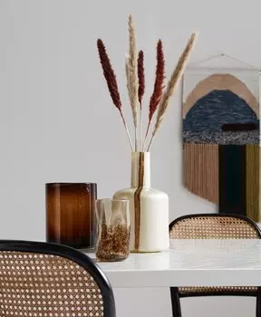 Обеденный стул Wicky из светлого плетеного ротанга