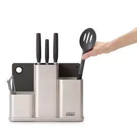 Органайзер для кухонной утвари настольный Counterstore серебристого цвета