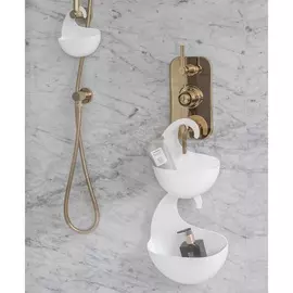 Органайзер для ванной Surf m Organic серого цвета